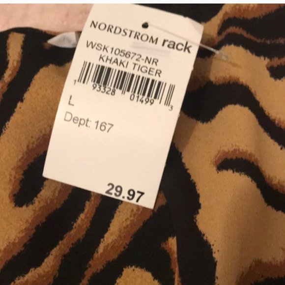 Nordstrom Rack Zebra Print Skirt - Picture 2 of 6